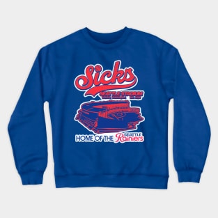 Defunct Sicks Seattle Stadium (Rainiers Baseball) Crewneck Sweatshirt